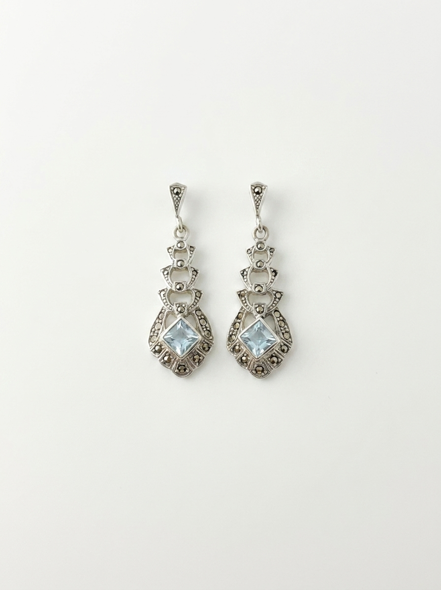 The Marcasite Deco Drop (one of a kind)
